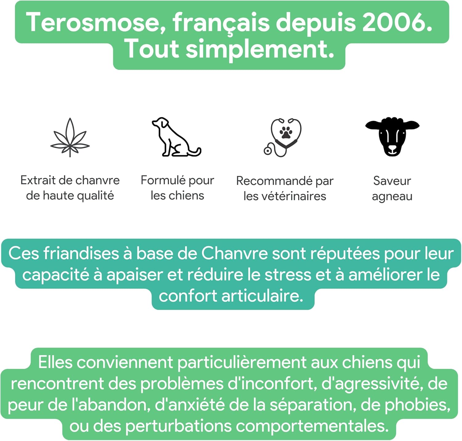 Friandises au Chanvre pour chiens • Stress & mobilité